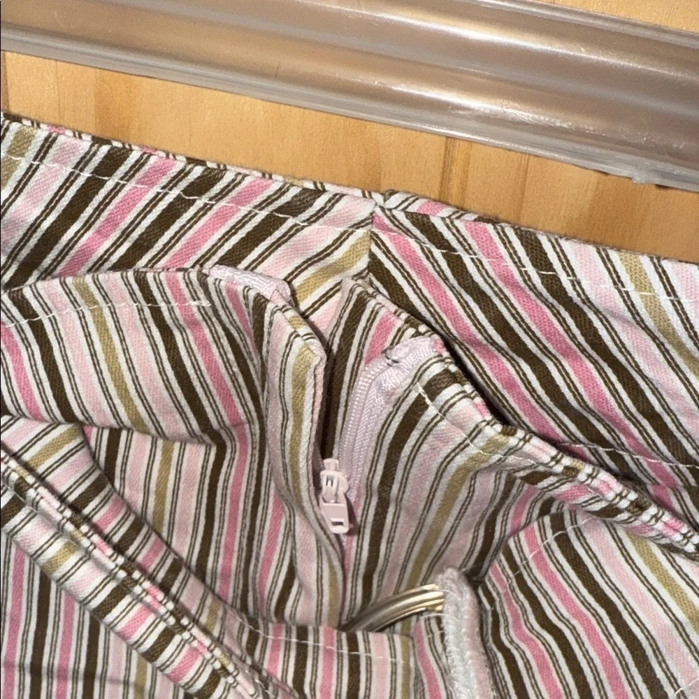 VENUS Multicolor Striped Mini Skirt with Belt - Picture 4 of 4